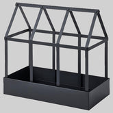 SENAPSKÅL Decoration greenhouse, in/outdoor black34 cm